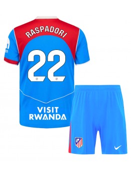 Atletico Madrid Giacomo Raspadori #22 Dječji Rezervni Dres kompleti 2025-26 Kratak Rukavima (+ kratke hlače)